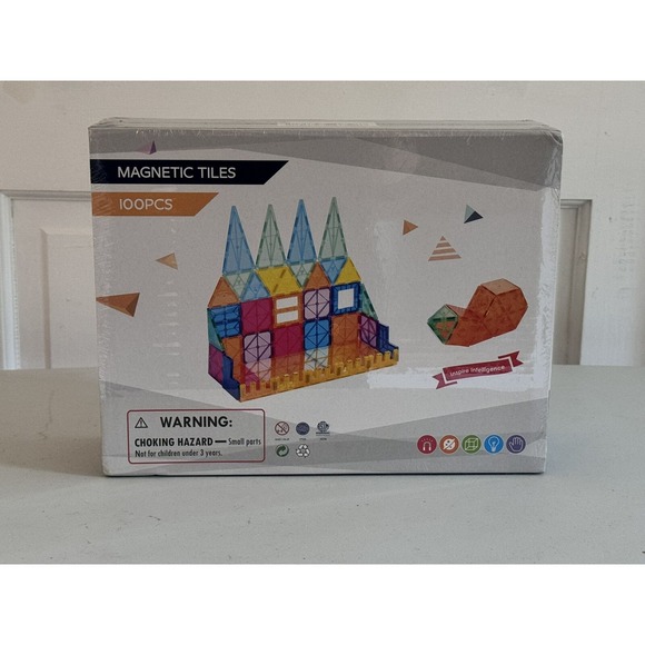 Other - NEW 100 Pcs Magna Tiles Block Building Set For Kids Magnetic Building Toy Car